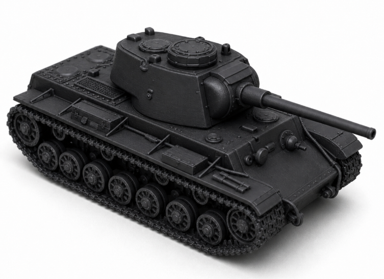 SSMODEL 1/350 Pz.Kpfw. KW I 756 (r) tank Resin Model Kit TSS3500171 — detail view 2