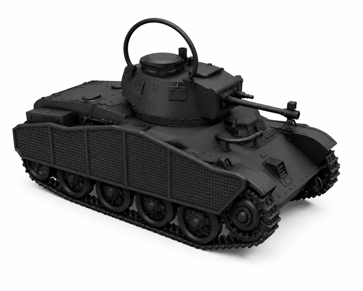 SSMODEL 1/220 Toldi I 38M A20 with sideskirts Tank Resin MODEL KIT TSS2200992 — scale model kit
