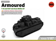 SSMODEL 1/87 T-35 mod 1939 Tank Resin MODEL KIT TSS0870520