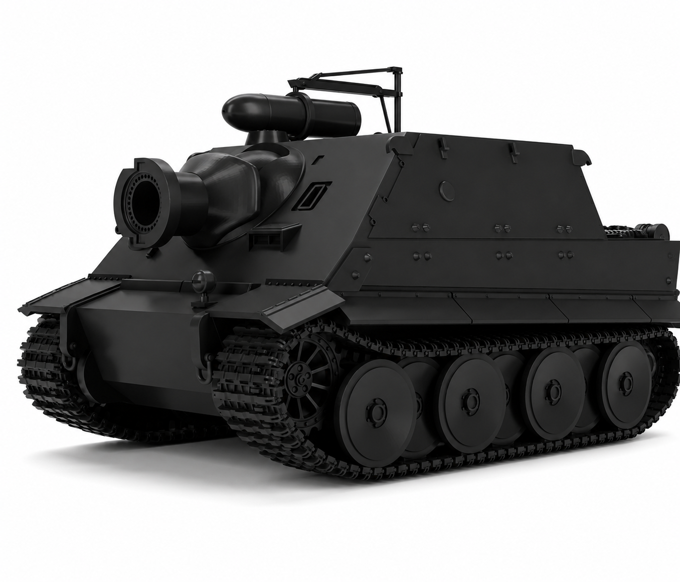SSMODEL 1/56 Sturmtiger-38 cm RW61 Sturmmörser Tiger standard Resin TSS0560968 — scale model kit
