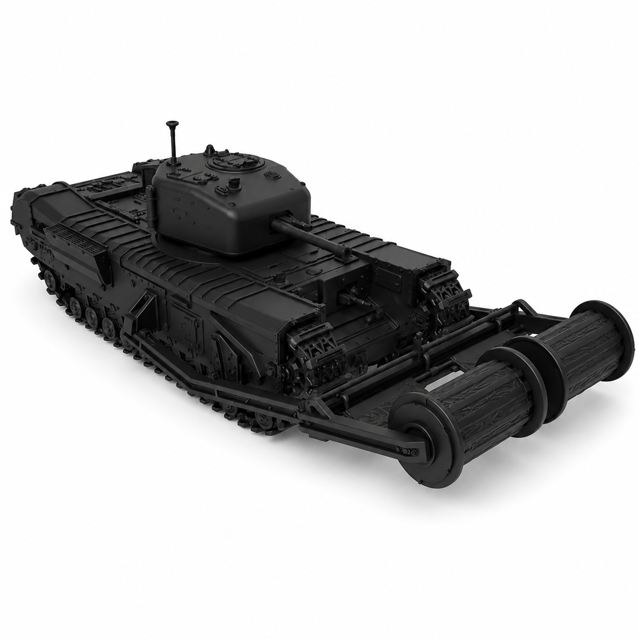 SSMODEL 1/56 Churchill AVRE Mk.IV Bobbins Type B UK Resin MODEL KIT TSS0560799 — scale model kit