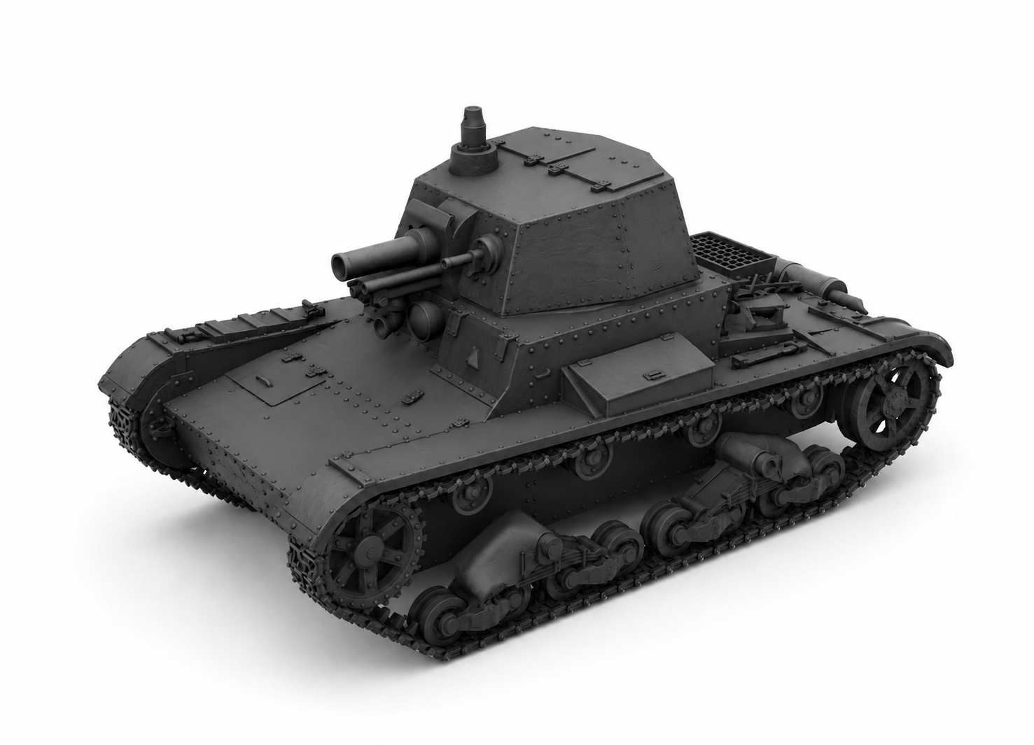 SSMODEL 1/350 T-26 with N.I. Dyrenkov turret Resin Model Kit TSS3500054 — detail view 2