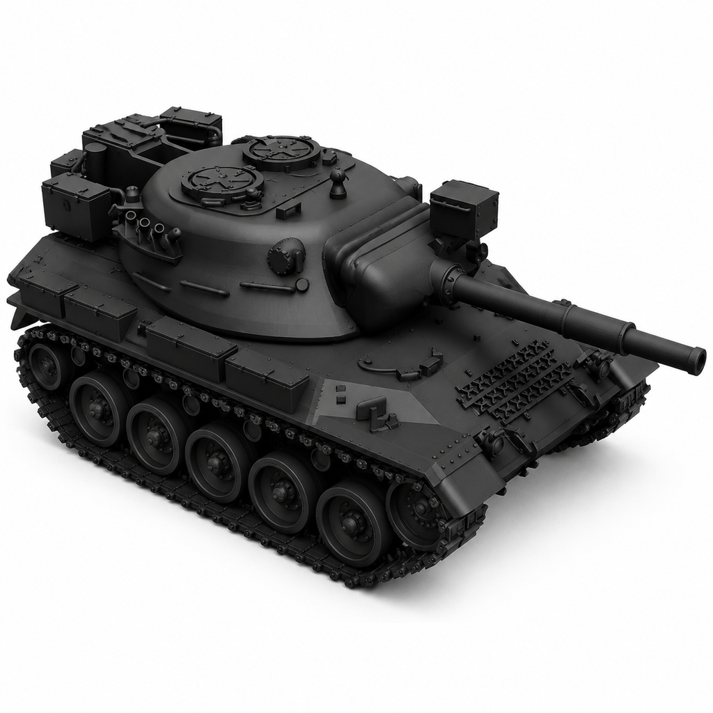 SSMODEL 1/350 Leopard 1 BE Belgian coldwar MBT Resin Model Kit TSS3500540
