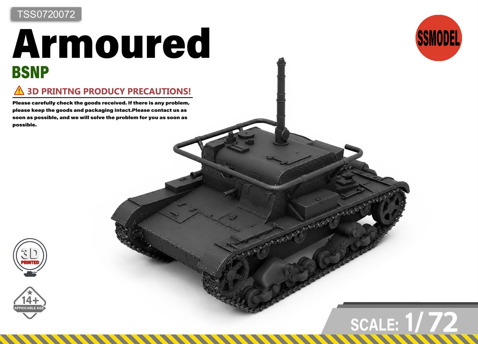 SSMODEL 1/72 UK tank Resin Model Kit TSS0720072