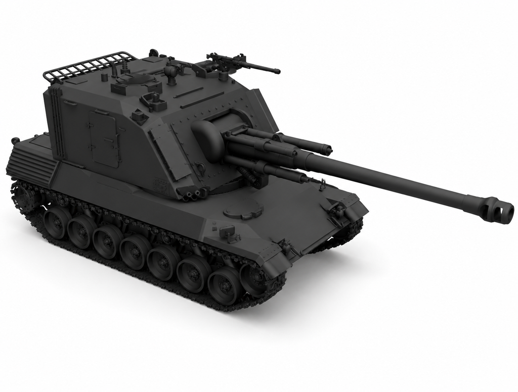 SSMODEL 1/700 Leopard GCT 155 French artillery tank resin model kit TSS7000365