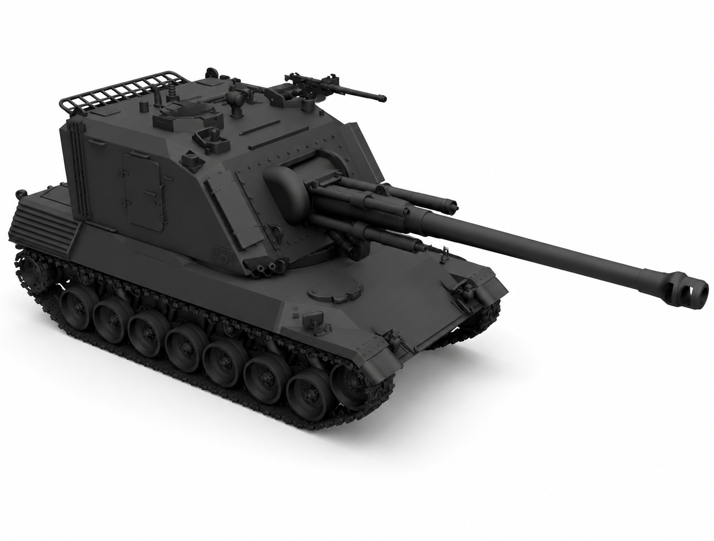 SSMODEL 1/700 Leopard GCT 155 French artillery tank resin model kit TSS7000365 — detail view 2