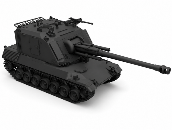 SSMODEL 1/700 Leopard GCT 155 French artillery tank resin model kit TSS7000365