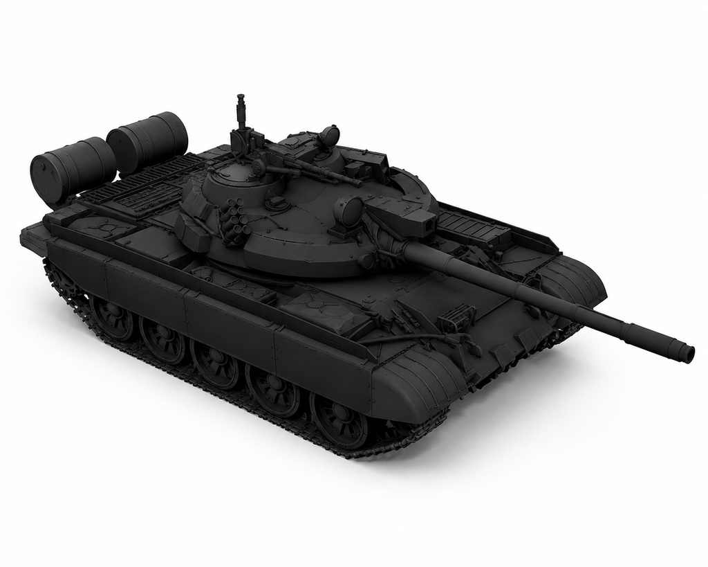 SSMODEL 1/700 T-55AM2 East Germany and Czhechoslovak medium tank resin model kit