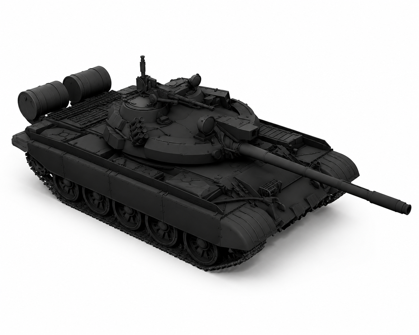 SSMODEL 1/700 T-55AM2 East Germany and Czhechoslovak medium tank resin model kit — detail view 2