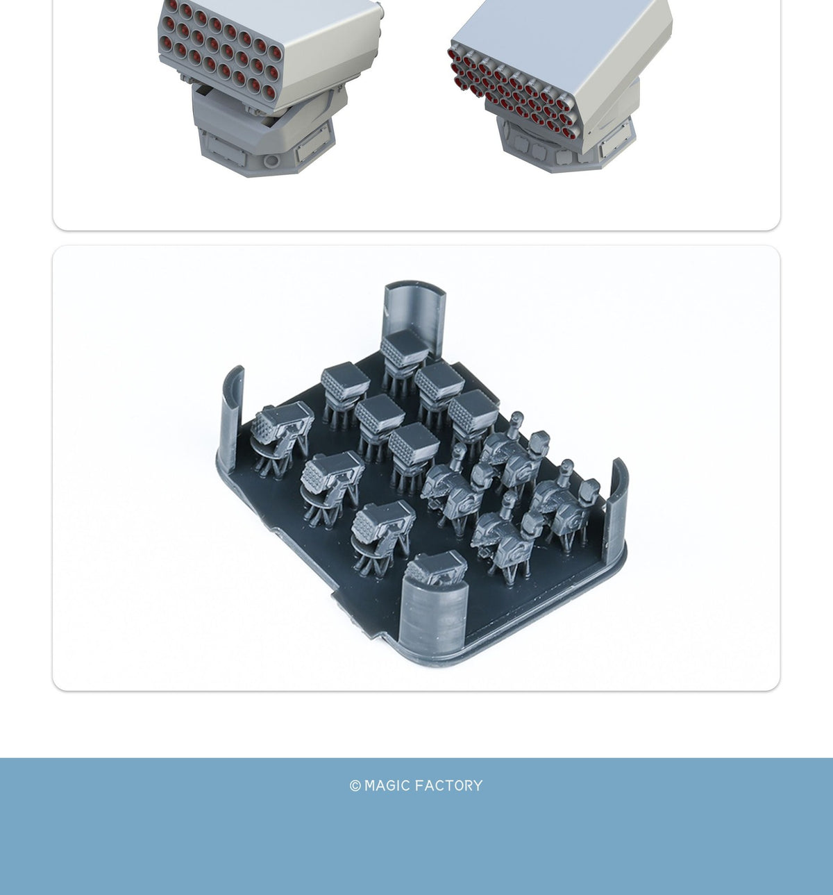 Magic Factory 1/700 7516 Fujian-class 3D-Printed Weaponry and Equipment Set — detail view 7