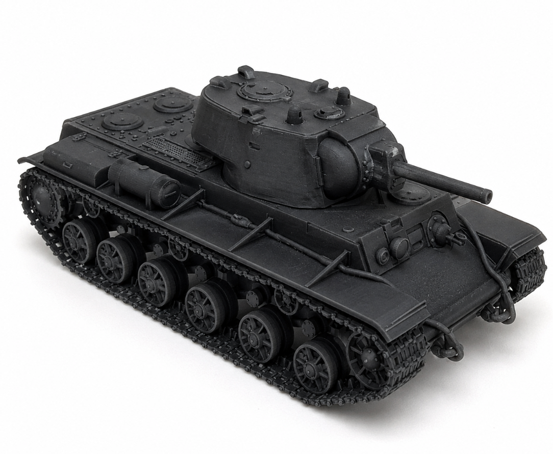 SSMODEL 1/700 KV-1 (ChKZ) Soviet heavy tank resin model kit TSS7000125 — detail view 2