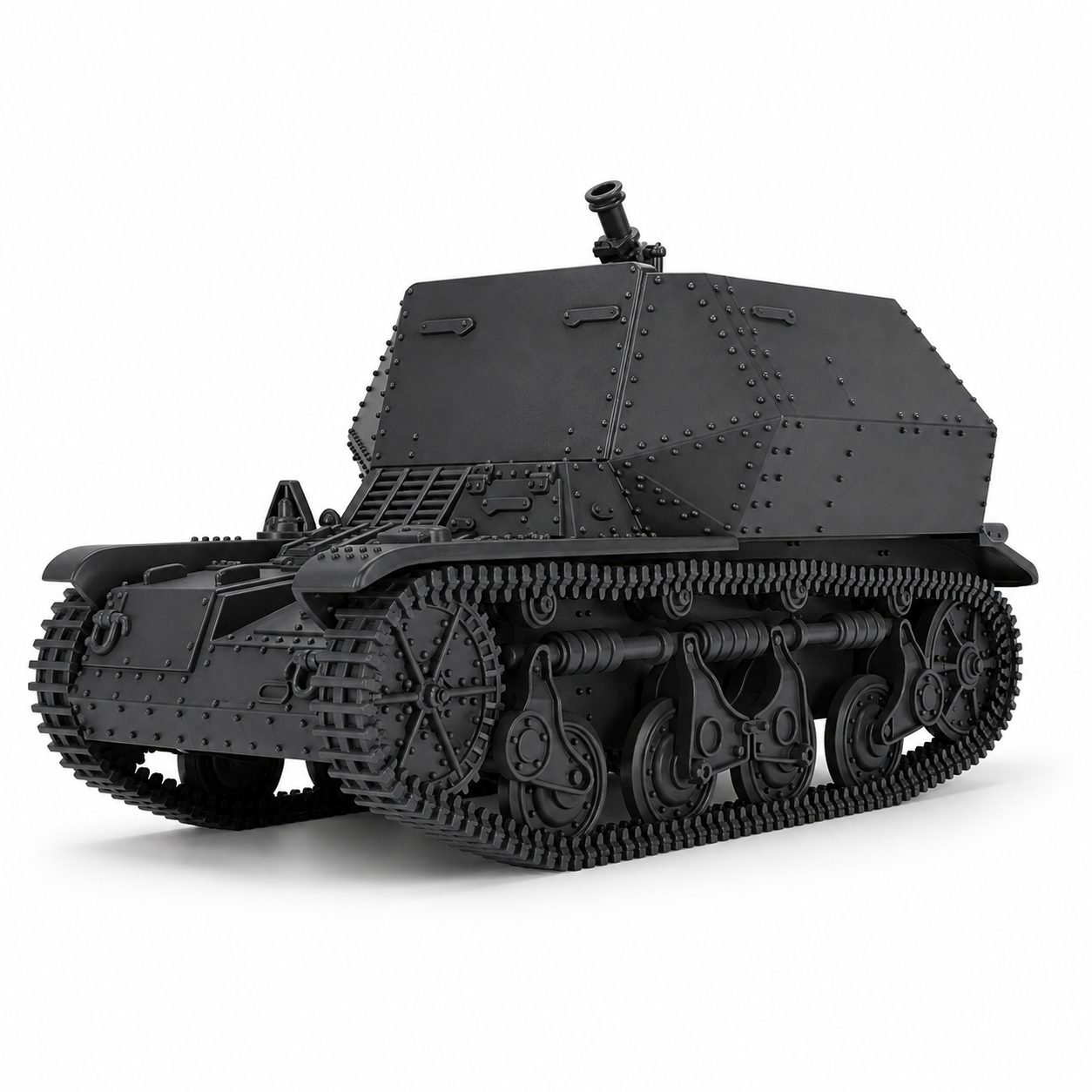 SSMODEL 1/200 8cm Schwerer Granatwerfer 34 AMR-35(f) Resin MODEL KIT TSS2000748 — scale model kit