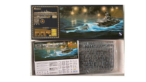 Flyhawk FH1148S 1/700 German Battleship Scharnhorst 1943 Deluxe Edition Plastic Model Kit — scale model kit