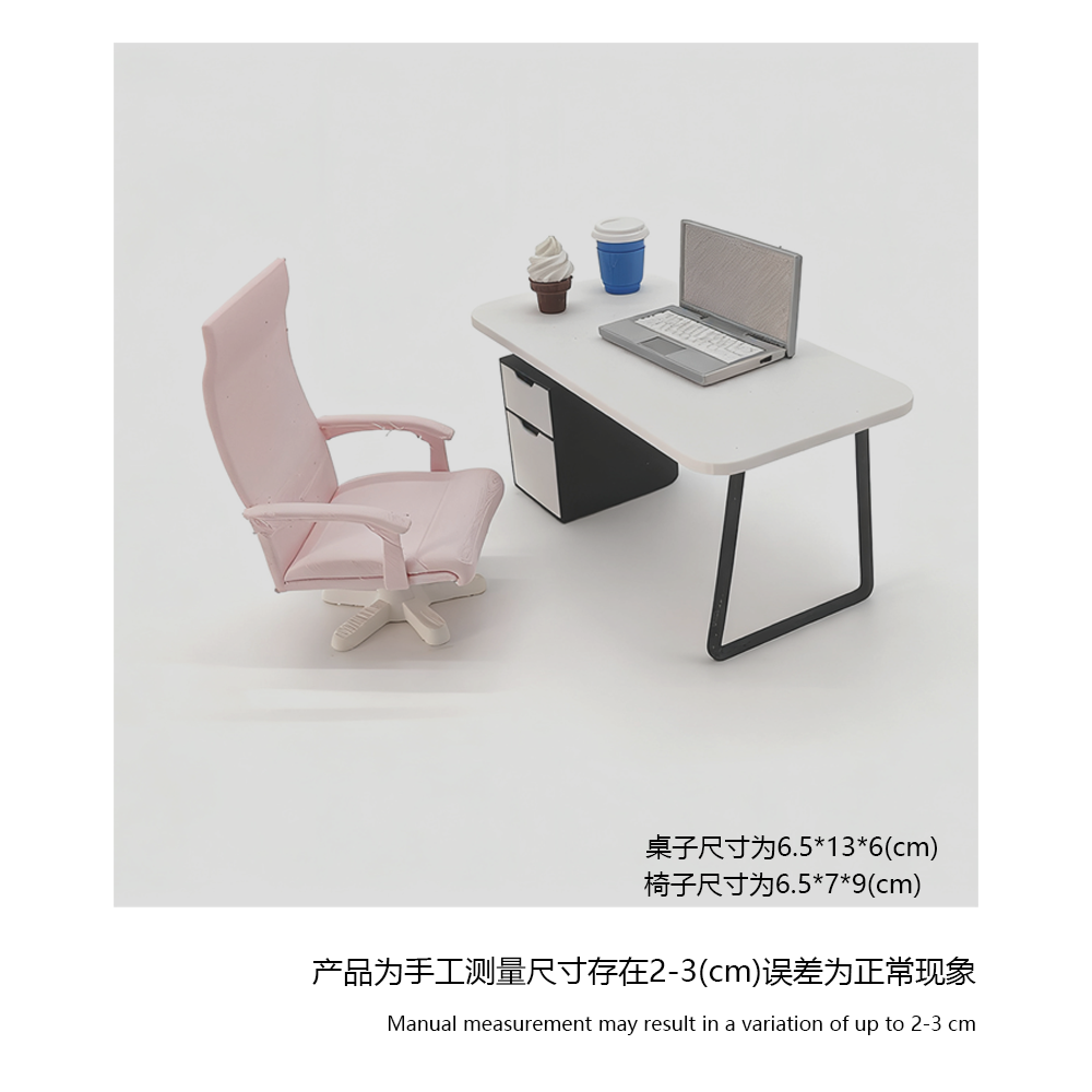 LYTP12220 1/12 Cattle-Horse Office Desk Package Miniature Dollhouse Scene 1:12 Scale — detail view 4