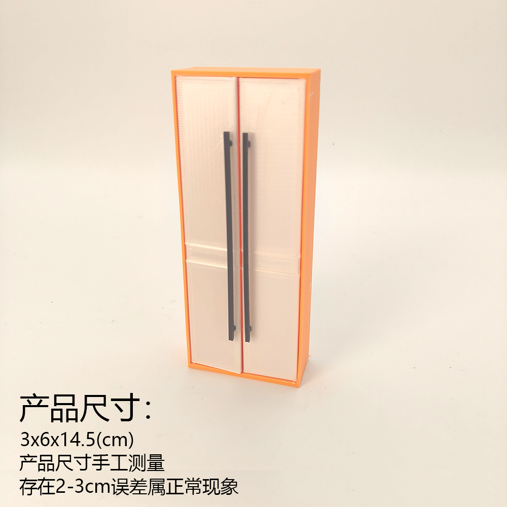 LYTP12210 1/12 Double Door Wardrobe Model Miniature Heirloom Display 1:12 Scale