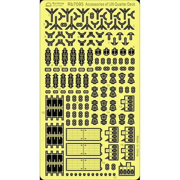 Rainbow RB7095 1/700Detail Up Accessories of IJN Quarter Deck