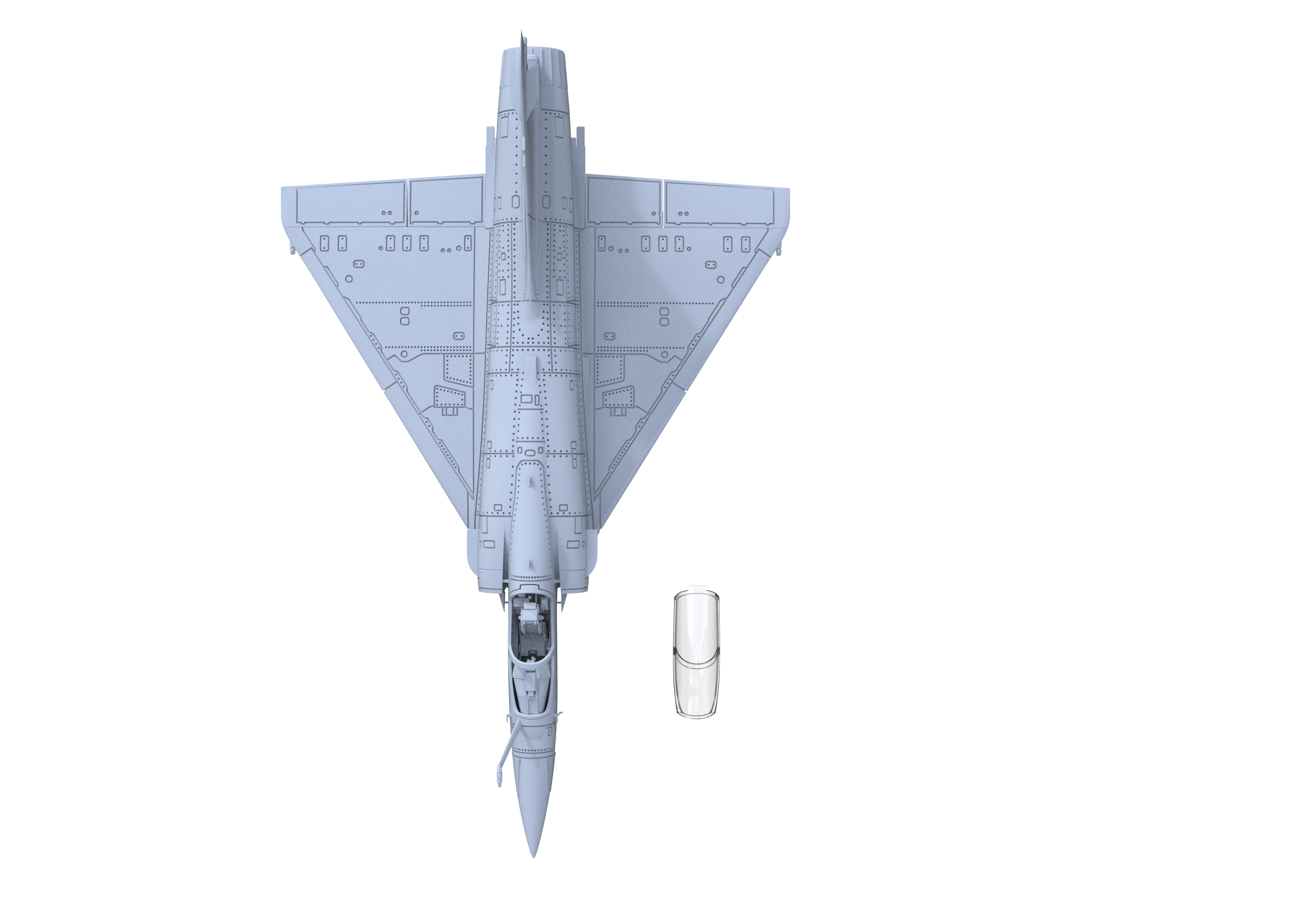 Yao's Studio LYR708 Fighter Aircraft Military Model Kit French Mirage 2000-5F Fighter