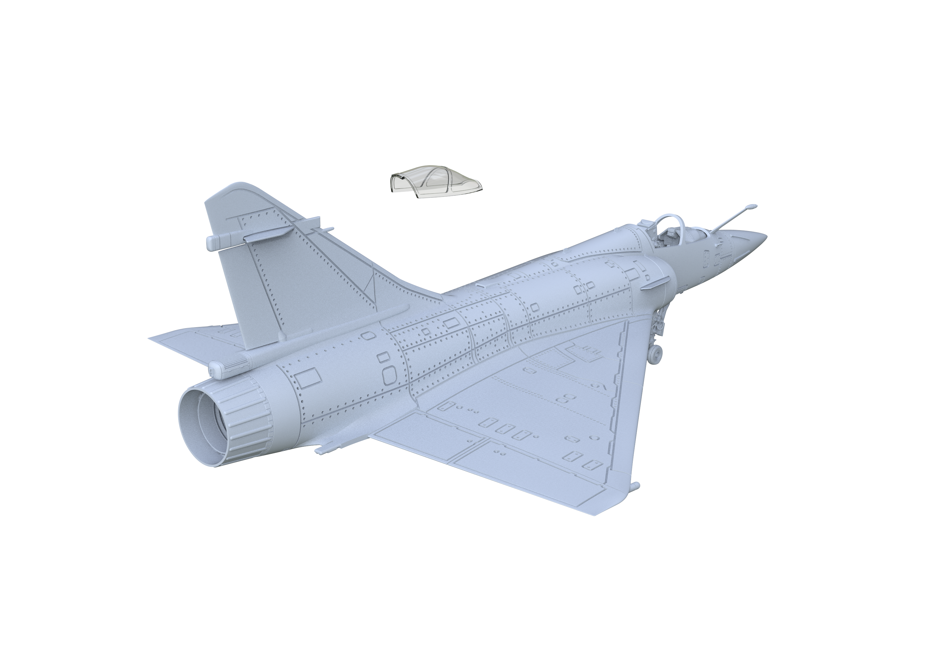 Yao's Studio LYR708 Fighter Aircraft Military Model Kit French Mirage 2000-5F Fighter Secondary image
