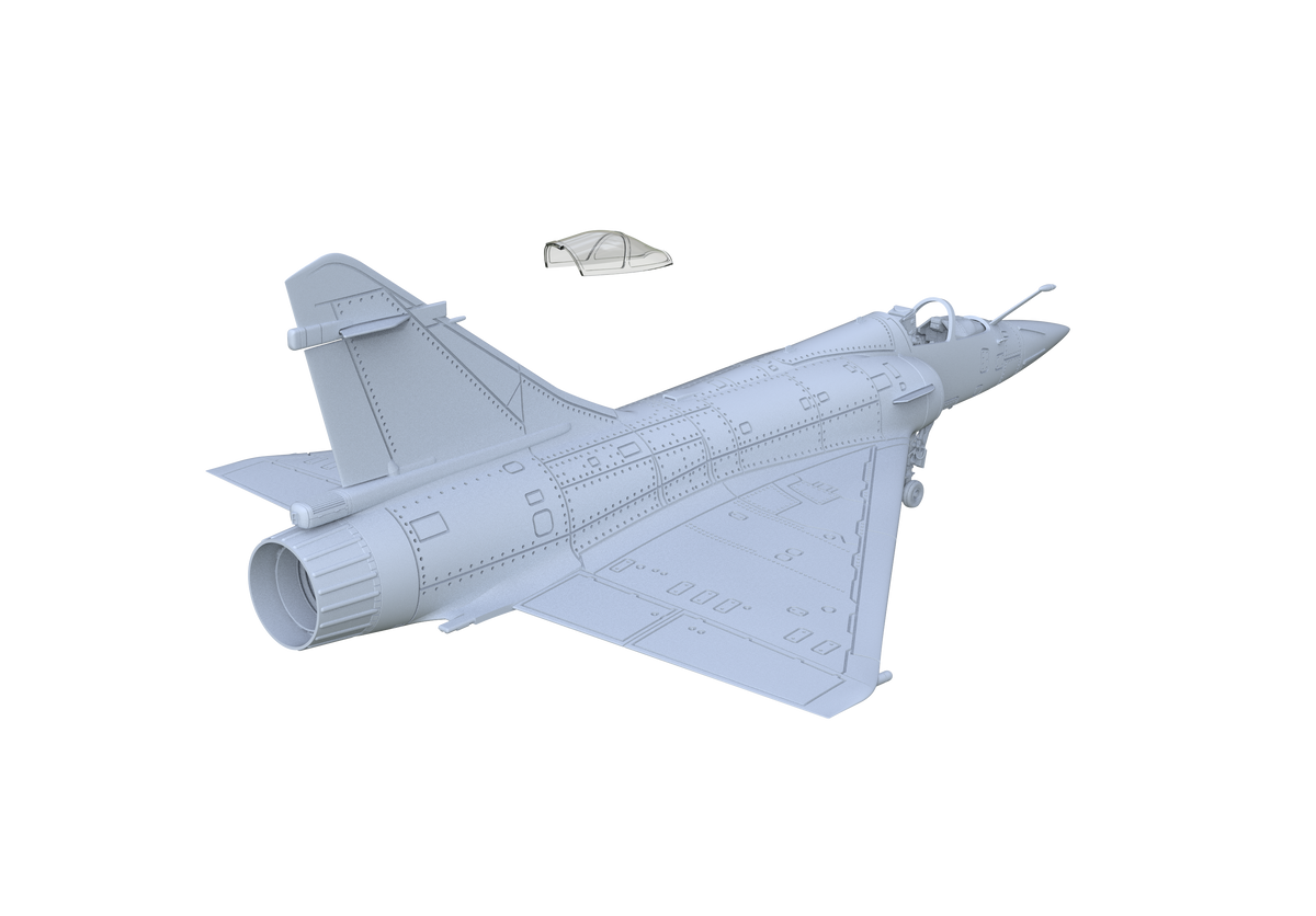 Yao's Studio LYR708 Fighter Aircraft Military Model Kit French Mirage 2000-5F Fighter — detail view 2