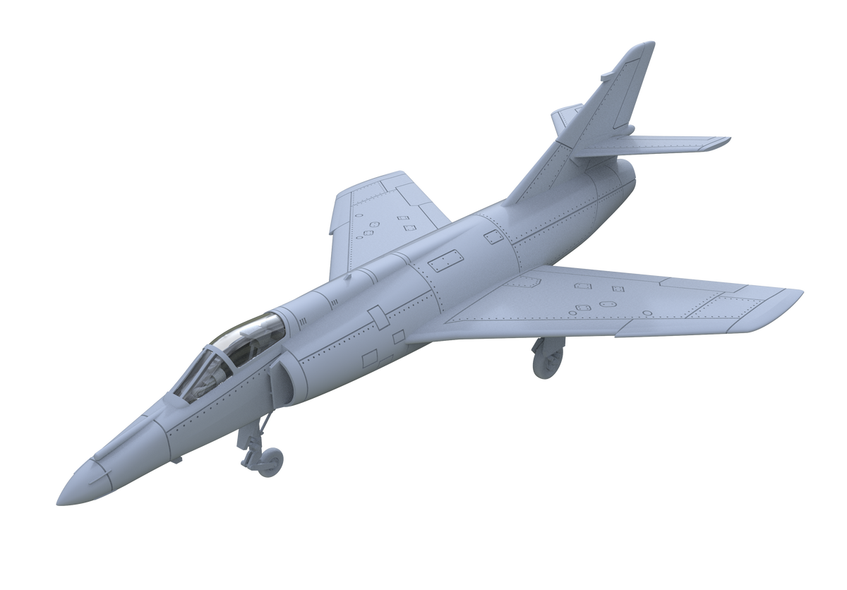 Yao's Studio LYR705 Fighter Aircraft Military Model Kit France Super Etendard Carrier Based Attack Aircraft — detail view 2