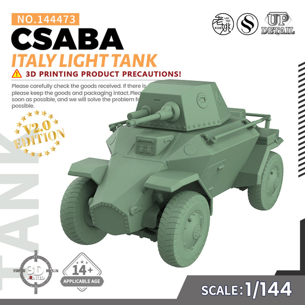 SSMODEL 473 Military Model Kit Italy CSABA Light Tank