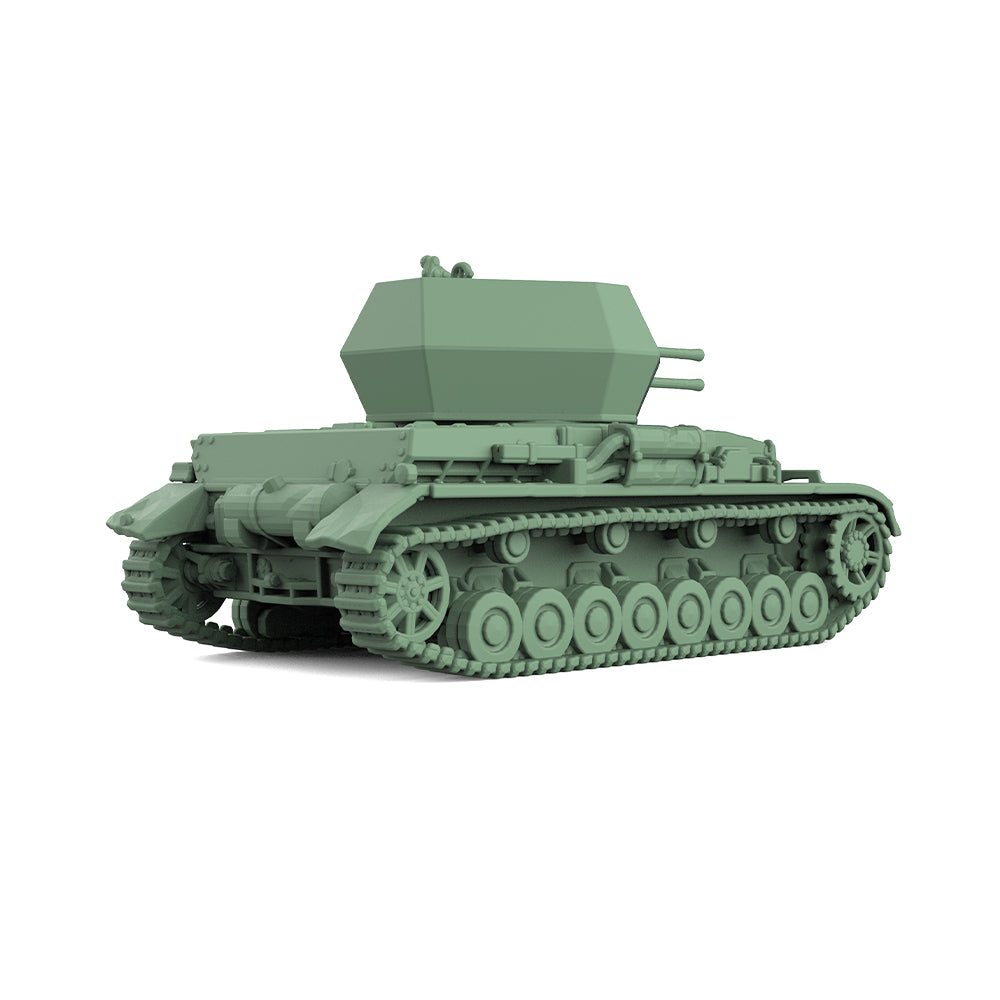 SSMODEL 481 Military Model Kit German Wirbelwind Self-Propelled Anti-Tank Gun — detail view 3