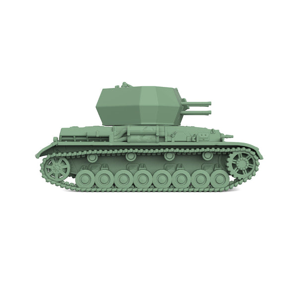 SSMODEL 481 Military Model Kit German Wirbelwind Self-Propelled Anti-Tank Gun
