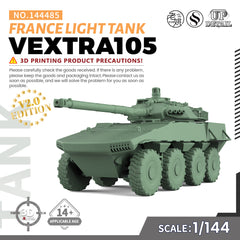 SSMODEL 485 Military Model Kit France VEXTRA105 Light Tank