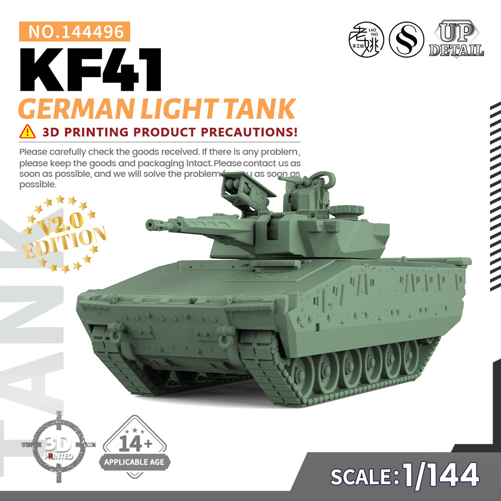 SSMODEL 496 Military Model Kit German KF41 Light Tank Main image