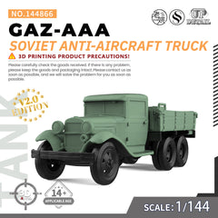 SSMODEL 866 Military Model Kit Soviet GAZ-AAA Anti-Aircraft Truck