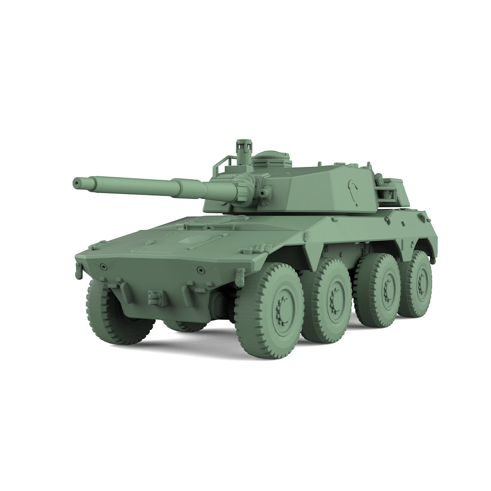 SSMODEL 904 Military Model Kit South Africa Rooikat 76 Tank Destroyer — detail view 2