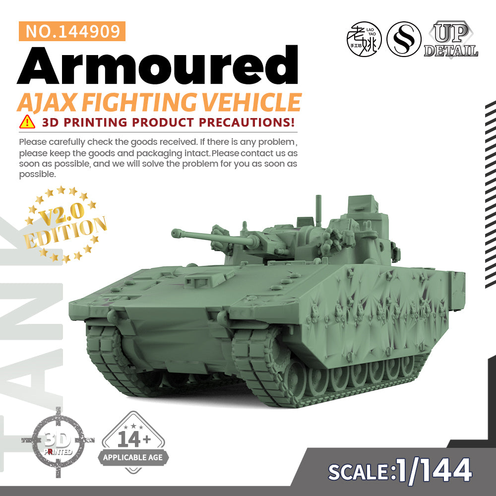 SSMODEL 909 Military Model Kit Ajax Armoured Fighting Vehicle — scale model kit
