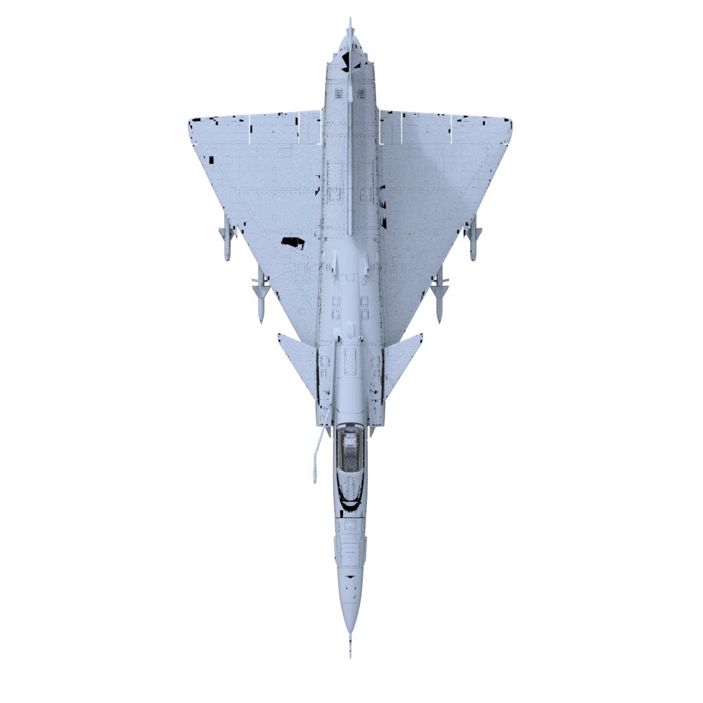Yao's Studio LYR915 Military Model Kit Israeli Kfir C.10 Fighter Aircraft — scale model kit