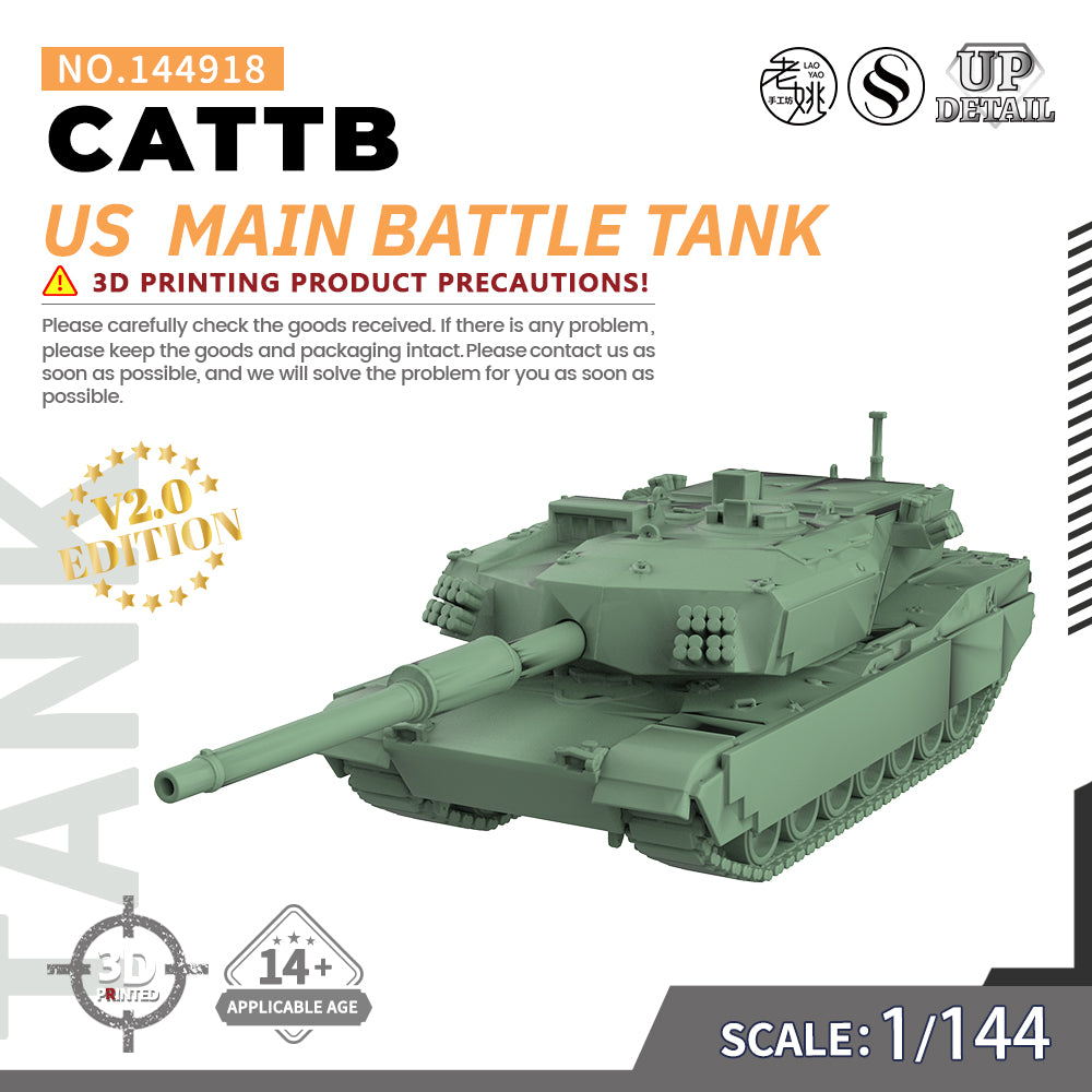 SSMODEL 918 Military Model Kit US CATTB Main Battle Tank Main image