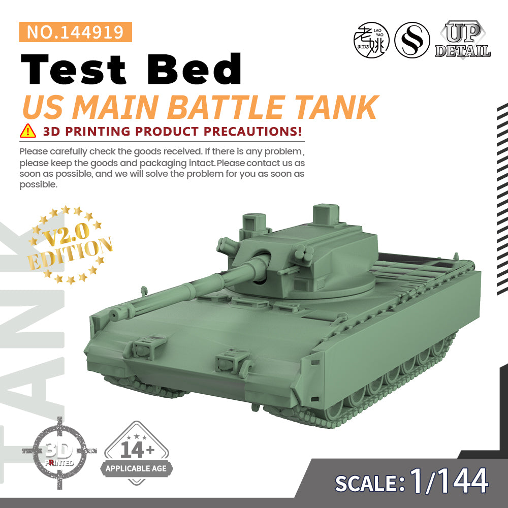 SSMODEL 919 Military Model Kit US Test Bed Main Battle Tank Main image