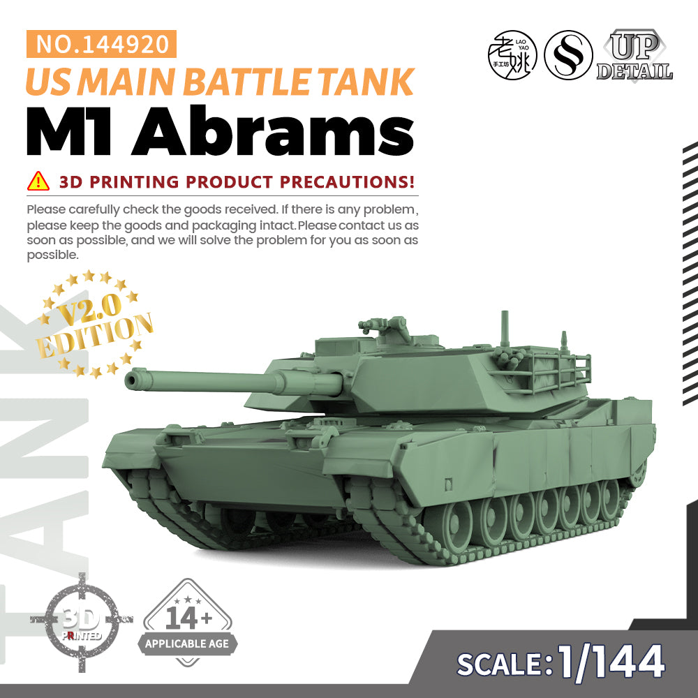 SSMODEL 920 Military Model Kit US M1 Abrams Main Battle Tank Main image