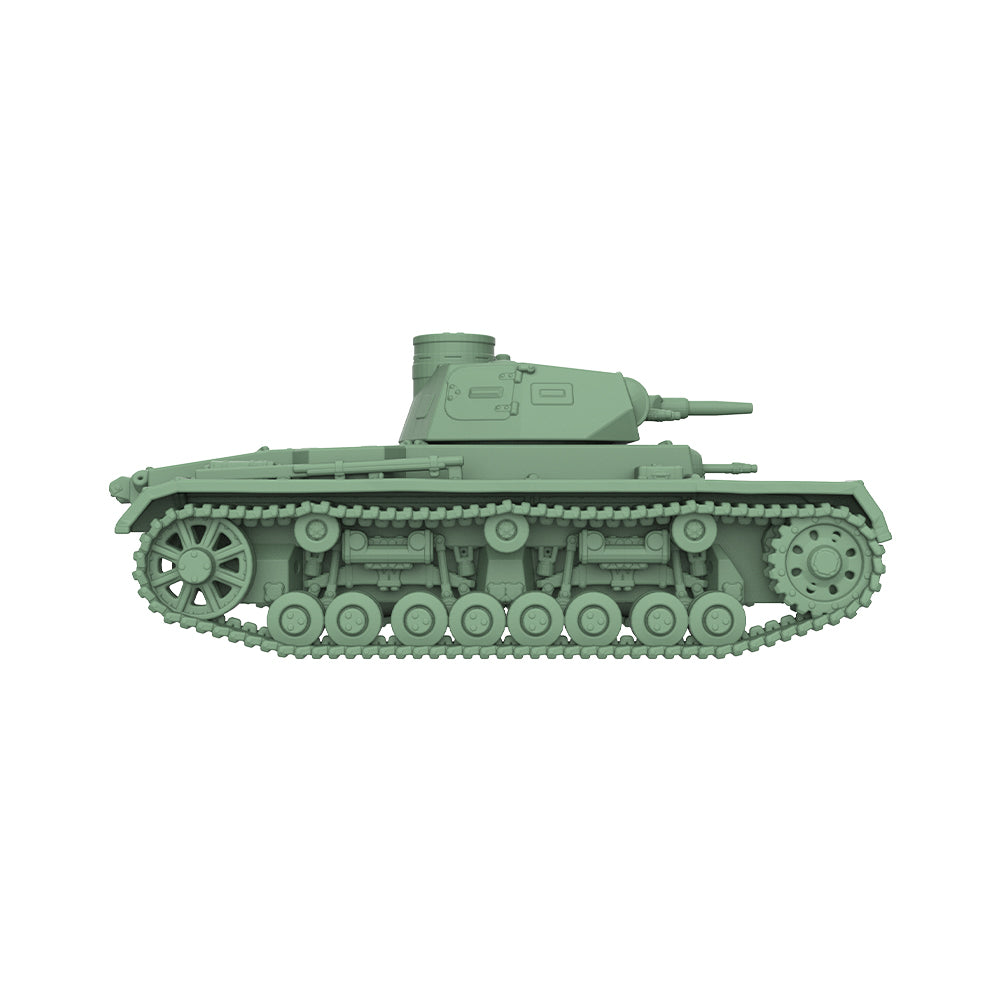 SSMODEL 940 Military Model Kit German Panzer III.B Medium Tank — detail view 4