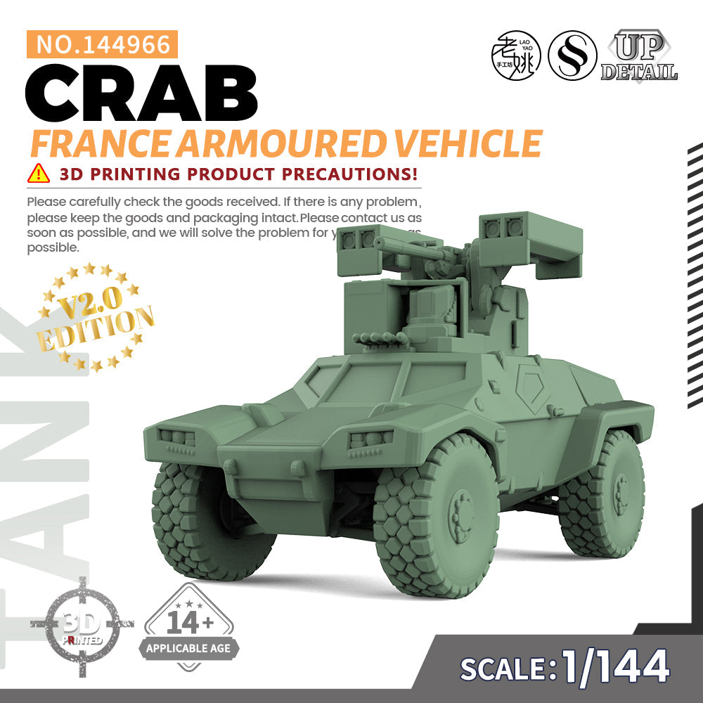 SSMODEL 966 Military Model Kit France CRAB Armoured Vehicle Main image