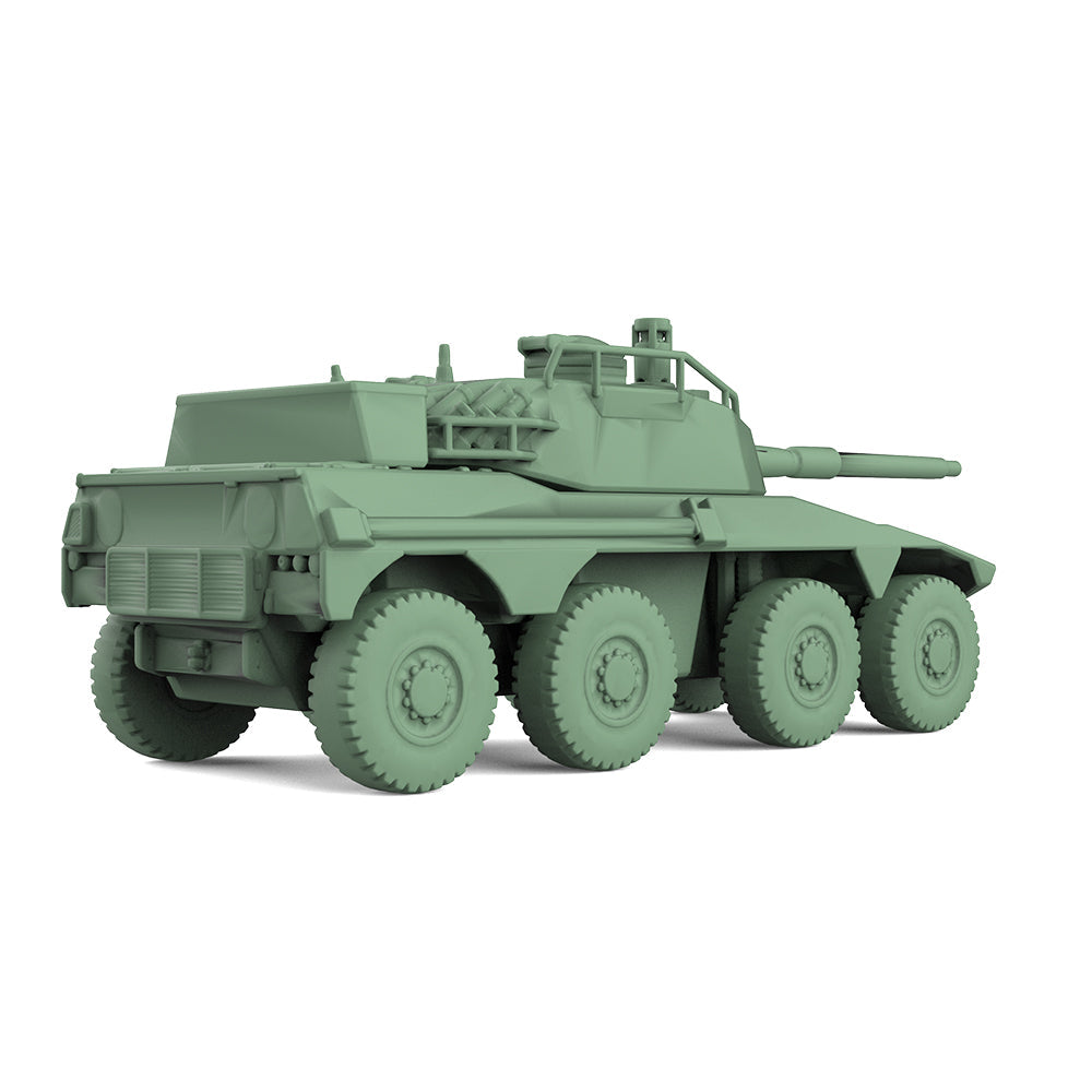 SSMODEL 972 Military Model Kit South Africa Rooikat 76 Tank Destroyer — detail view 3