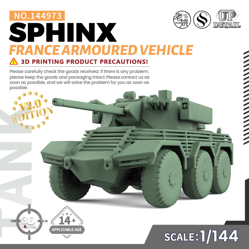 SSMODEL 973 Military Model Kit France SPHINX Armoured Vehicle Main image