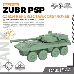 SSMODEL 980 Military Model Kit Czech Republic ZUBR PSP Tank Destroyer