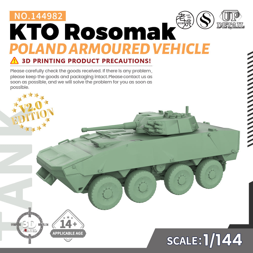 SSMODEL 982 Military Model Kit Poland KTO Rosomak Armoured Vehicle