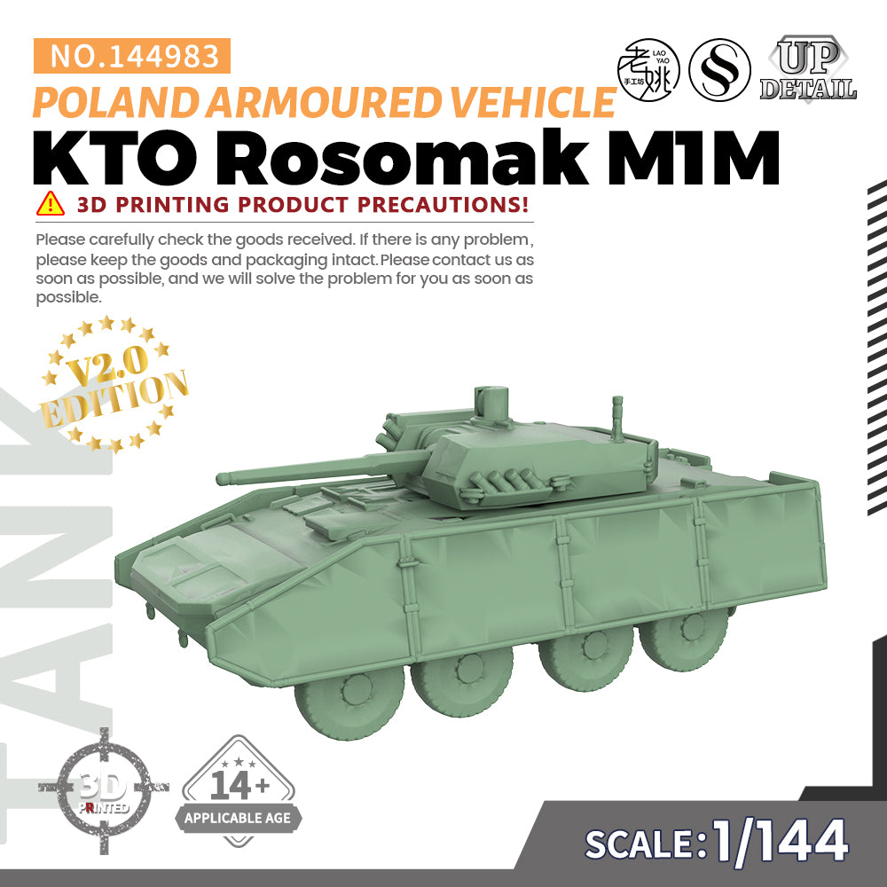 SSMODEL 983 Military Model Kit Poland KTO Rosomak M1M Armoured Vehicle Main image
