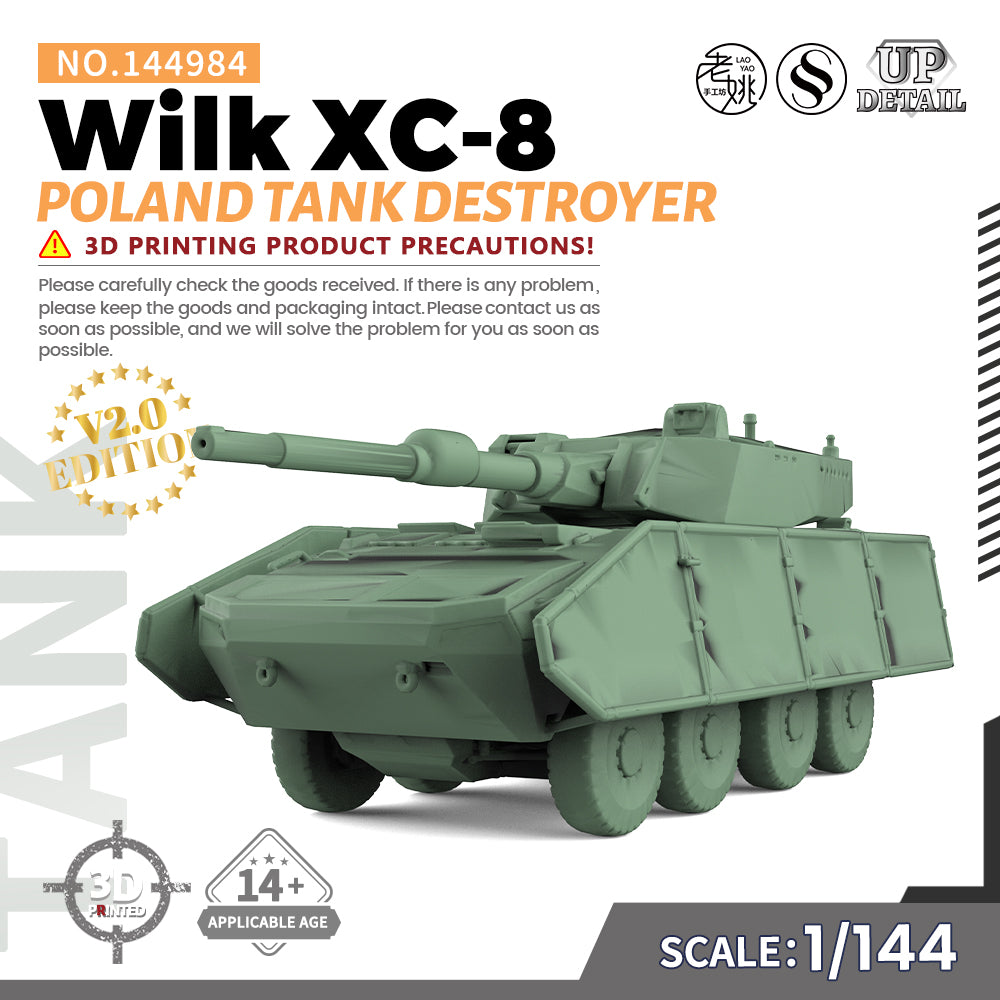 SSMODEL 984 Military Model Kit Poland Wilk XC-8 Tank Destroyer Main image