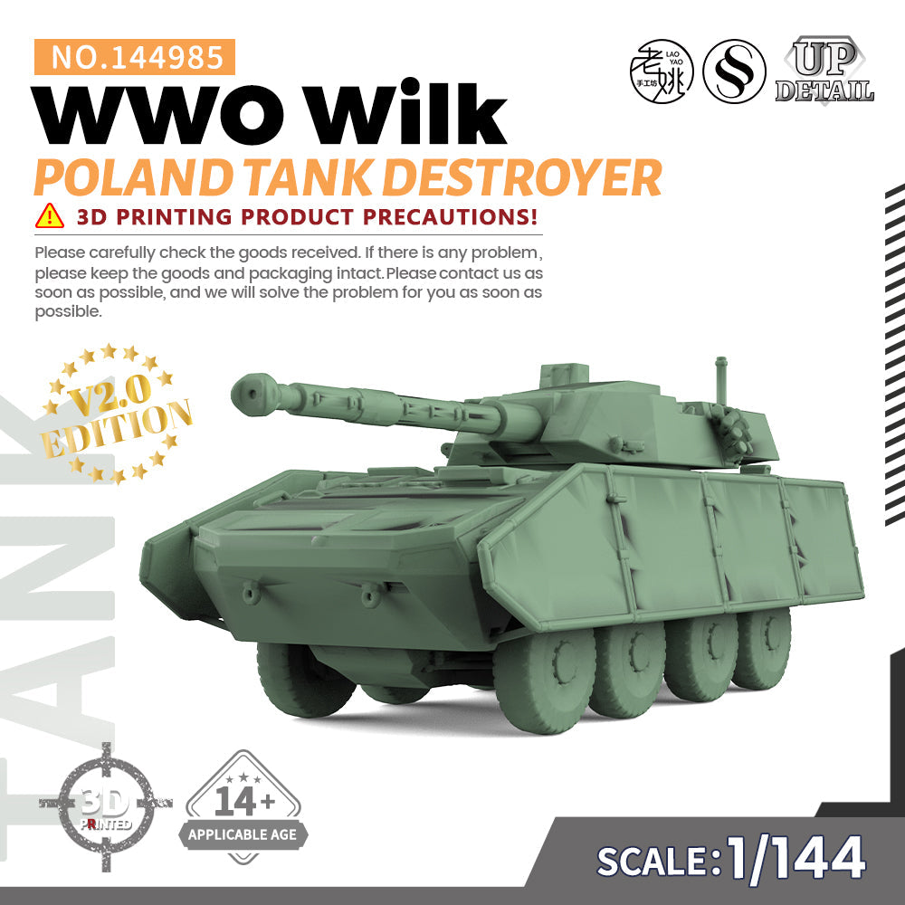 SSMODEL 985 Military Model Kit Poland WWO Wilk Tank Destroyer Main image