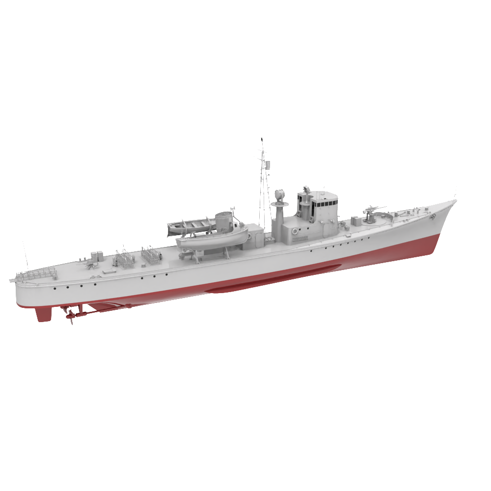 RHWS011S IJN Type K-8 No.13 Submarine Chaser Kusentei Full Hull