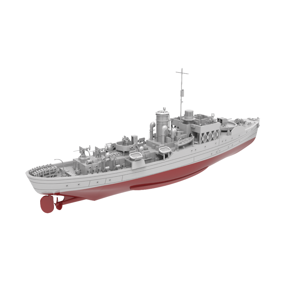 RHWS005S France Flower class frigate Aconit K58 Full Hull