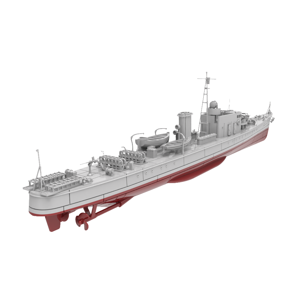 RHWS012S IJN Type K-7 No.4 Submarine Chaser Kusentei Full Hull