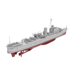 RHWS012S IJN Type K-7 No.4 Submarine Chaser Kusentei Full Hull