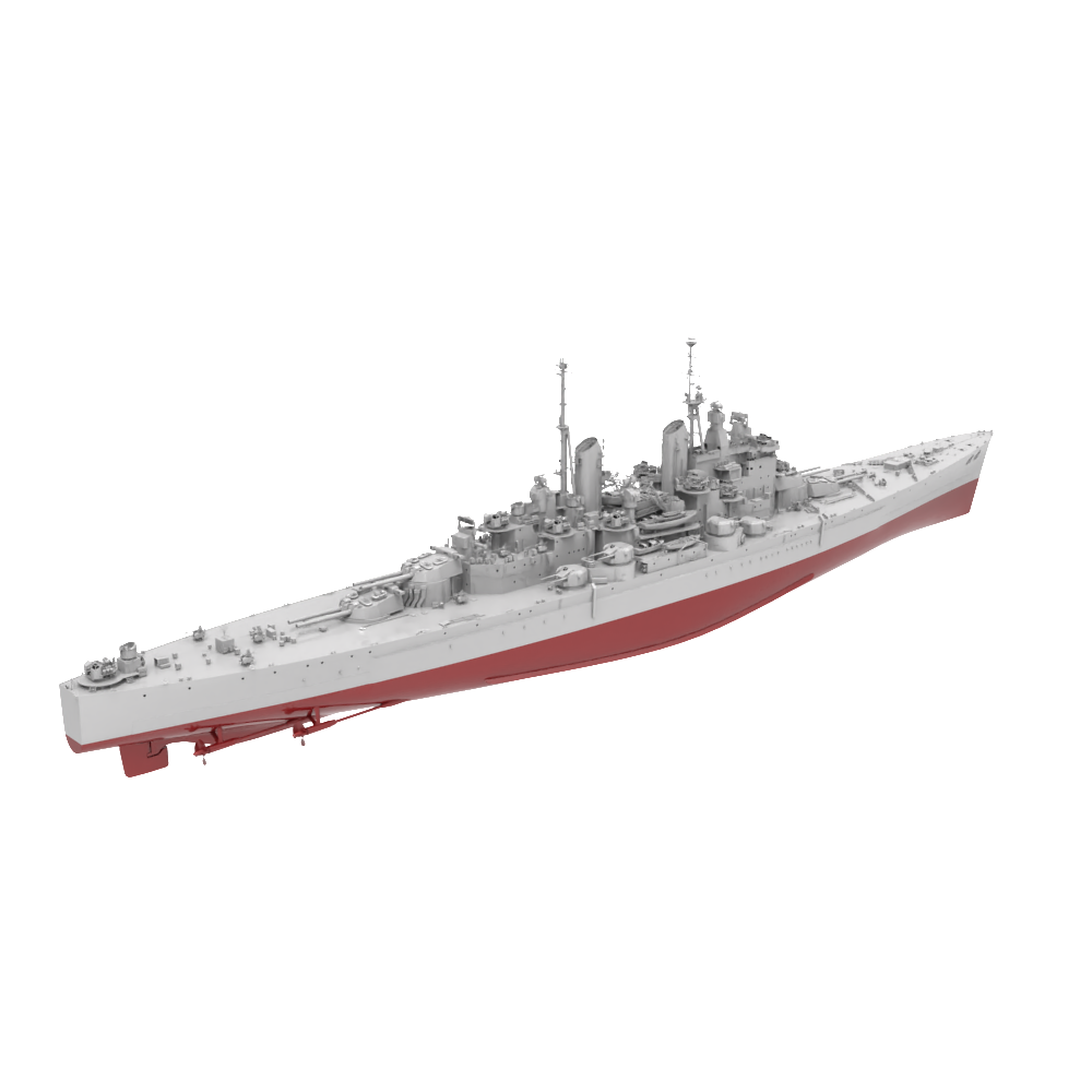 RHWS006S Military Model Kit FULL HULL HMS Vanguard Class Battleship Secondary image